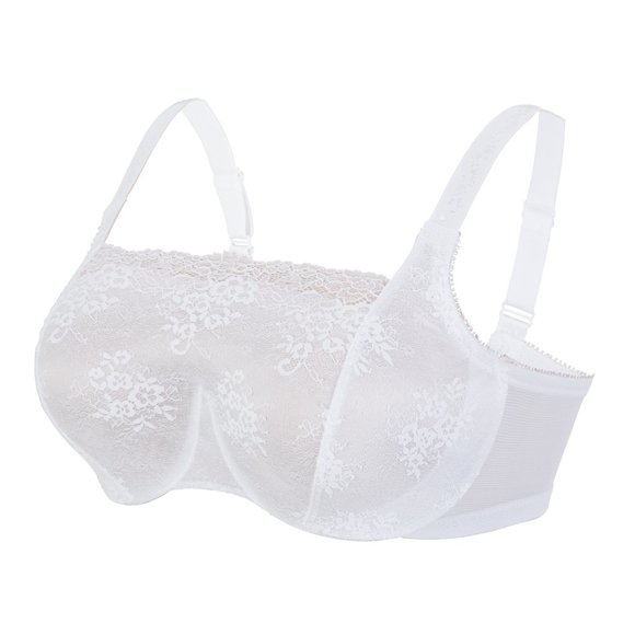 Glamorise Underwire CAMI + BRA Stretch Lace White Sizes 44DD 42DD 40DD & MORE! - Picture 14 of 16